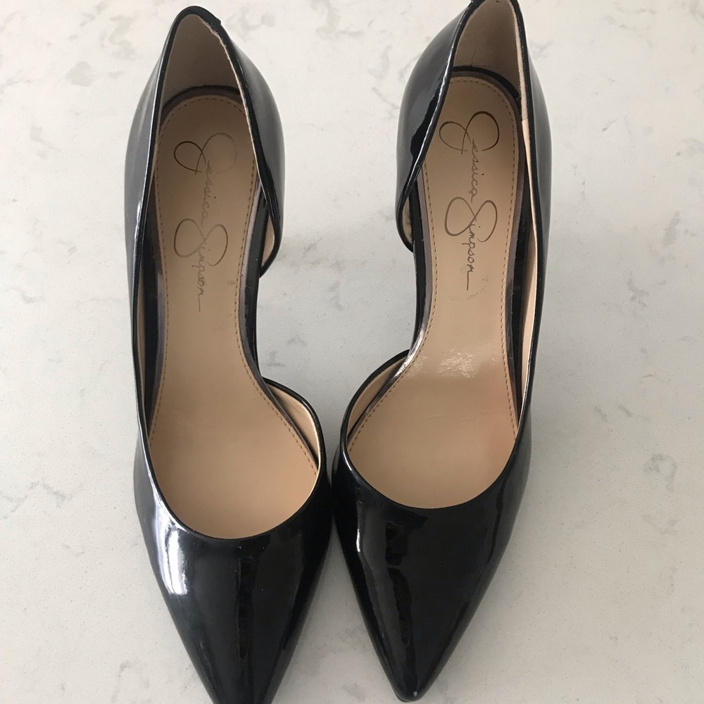 Jessica Simpson Patent Leather Black Heels